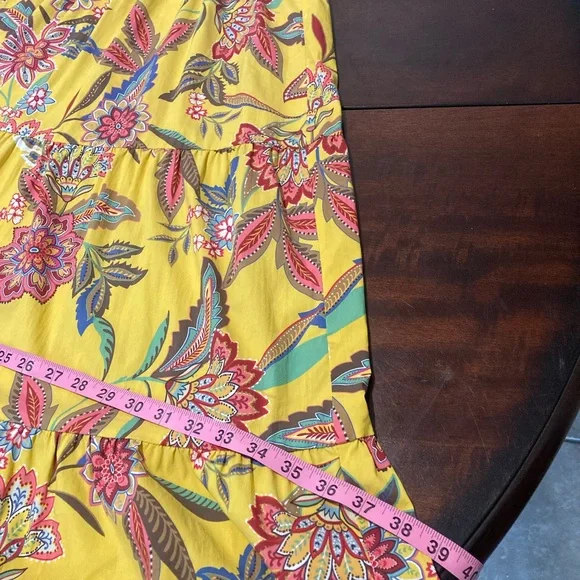 Johnny Was Mladen midi sundress yellow floral - Picture 8 of 12